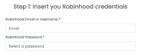 Signup Robinhood Account